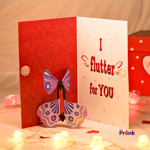 I flutter for you Butterfly Card